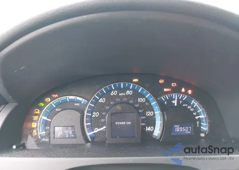 2012 Toyota Camry Hybrid Xle z USA, uszkodzony, nr VIN 4T1BD1FK7CU050964